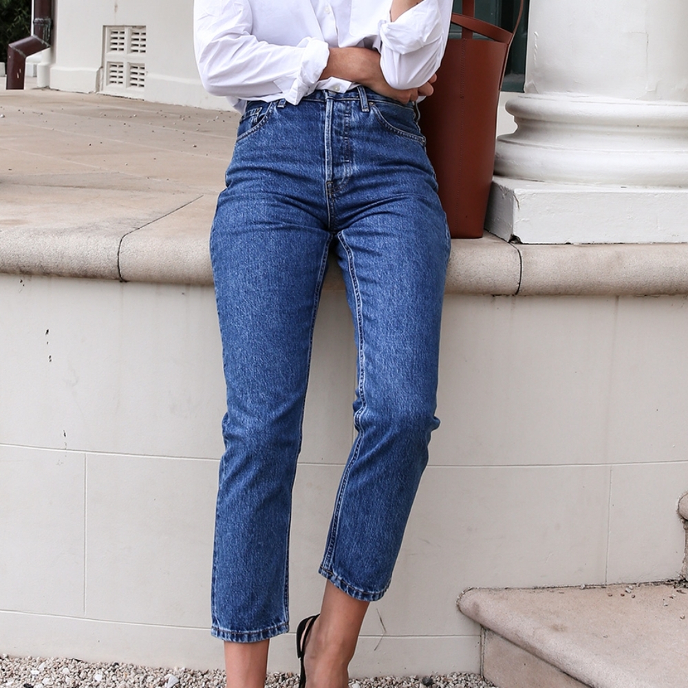 Everlane The High Rise Cheeky Straight Jeans 26 Ankle